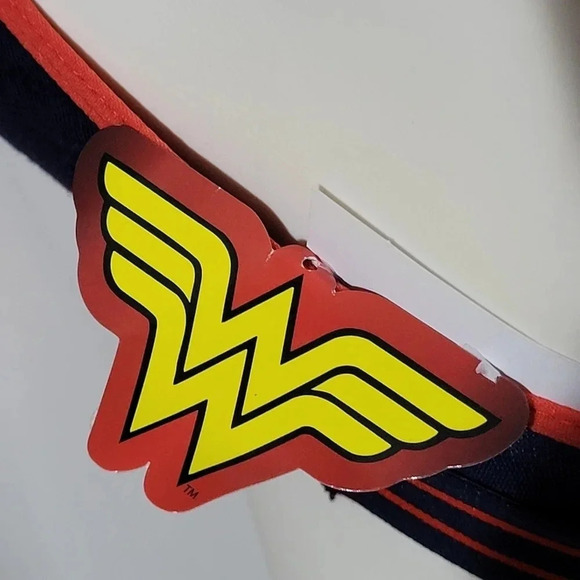 Wonder Woman Wire Free Strappy‎ Bralette XS X-SMALL Navy Blue NWT - Picture 4 of 6